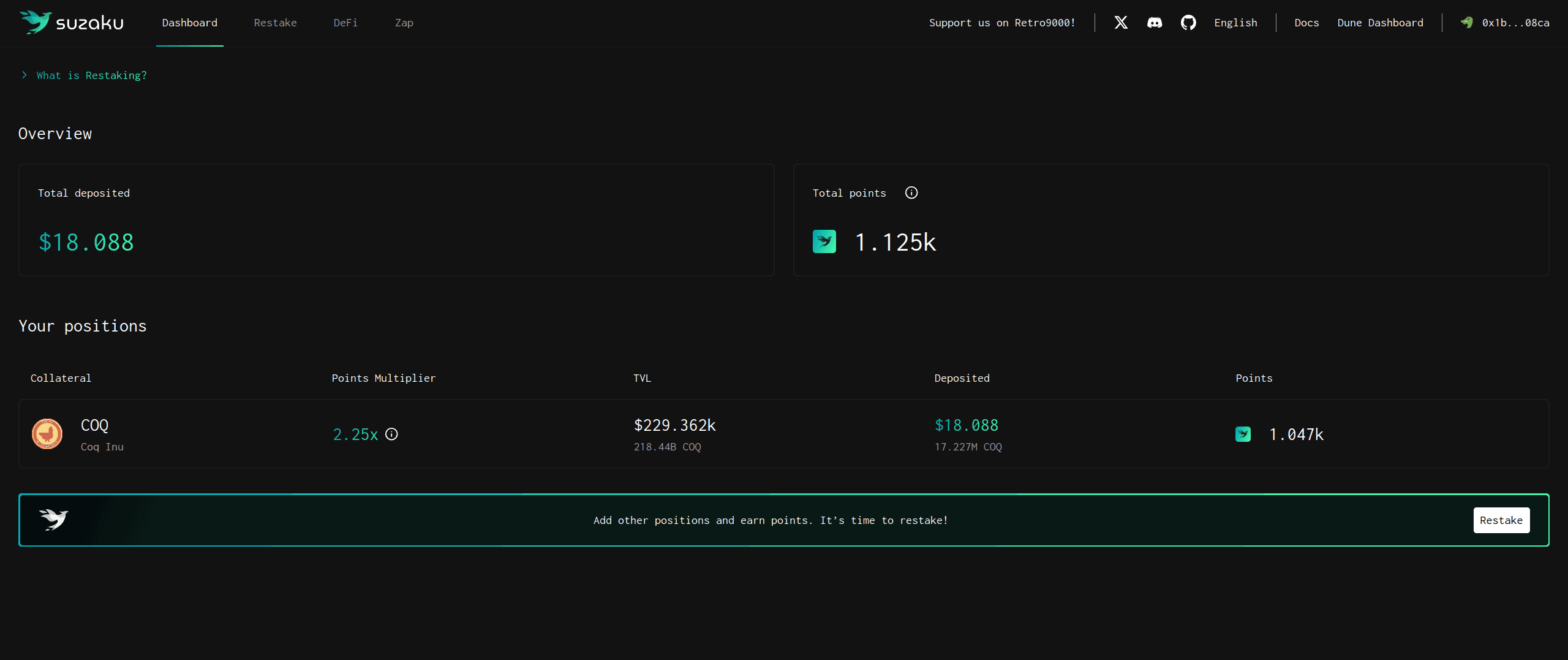 Navigate to Dashboard